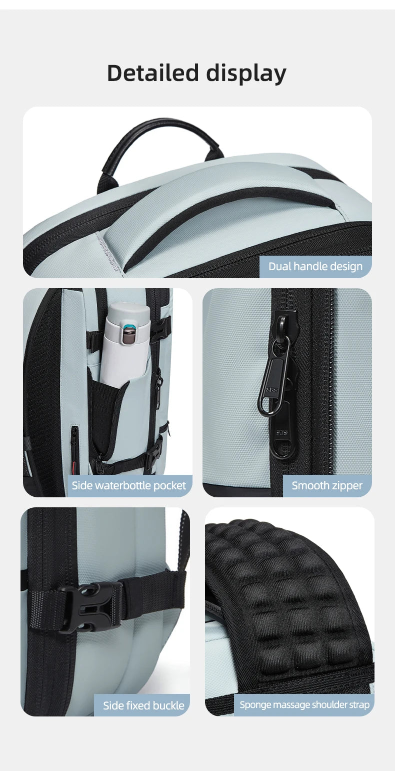 Premium Business & Travel Backpack – 40L Air Compression System, TSA Lock, Expandable & Waterproof