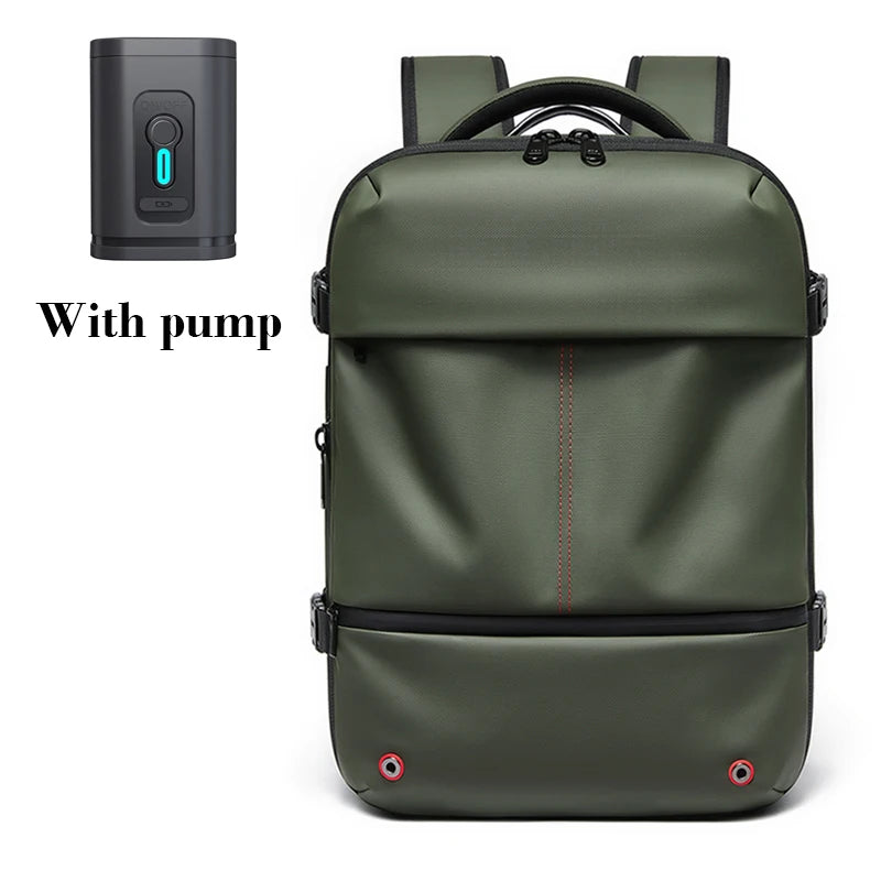 Premium Business & Travel Backpack – 40L Air Compression System, TSA Lock, Expandable & Waterproof