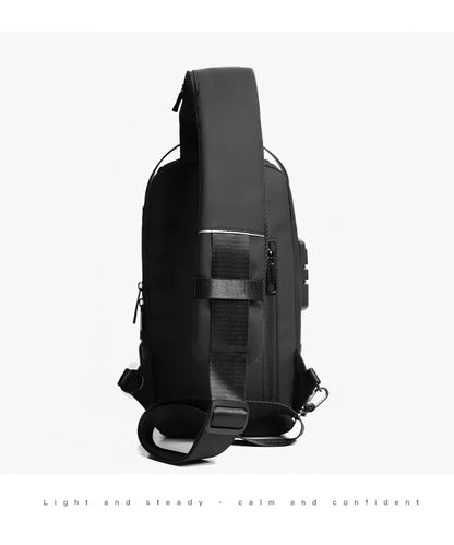 Anti-Theft Unisex Chest Bag with USB Charging – Crossbody Shoulder Sling Pack for Travel (2 Variants)