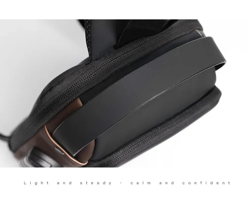 Anti-Theft Unisex Chest Bag with USB Charging – Crossbody Shoulder Sling Pack for Travel (2 Variants)