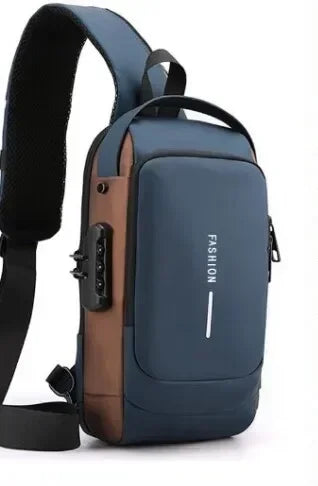 Anti-Theft Unisex Chest Bag with USB Charging – Crossbody Shoulder Sling Pack for Travel (2 Variants)